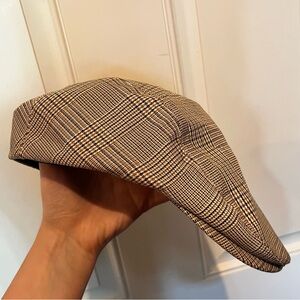 Classic Brown Plaid Flat Cap